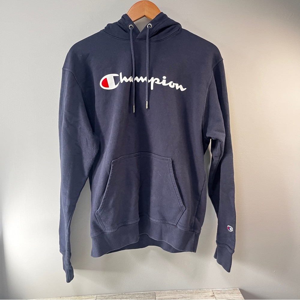 Champion Navy Blue Men's Hoodie Sweatshirt Size M